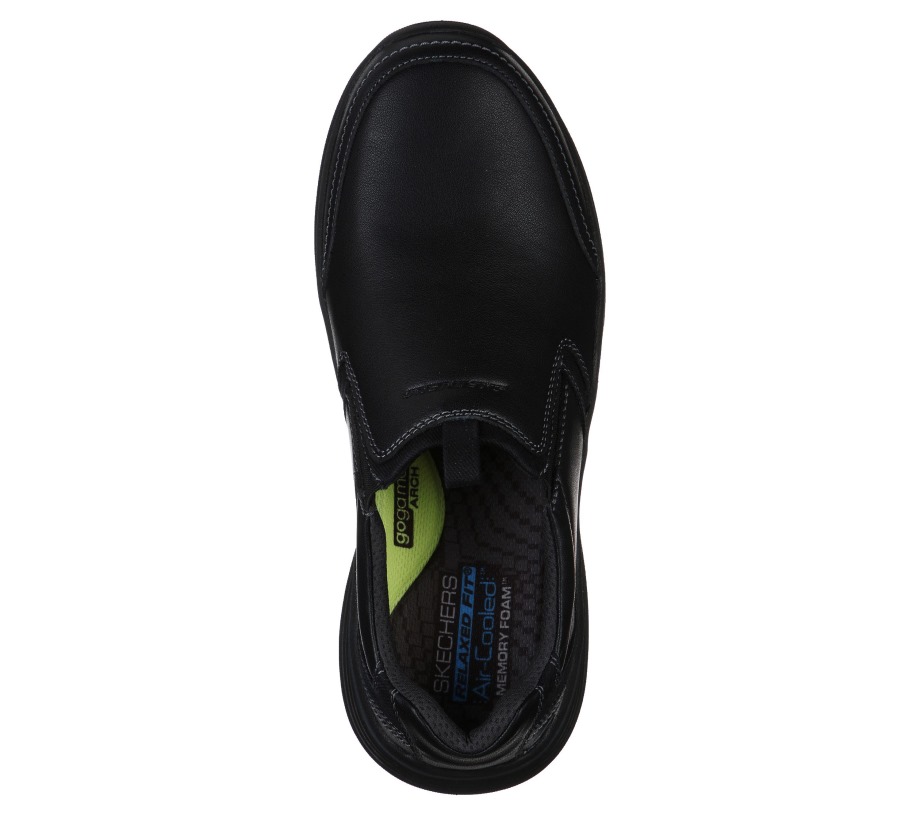 Relaxed Fit Expended Morgo Black Skechers