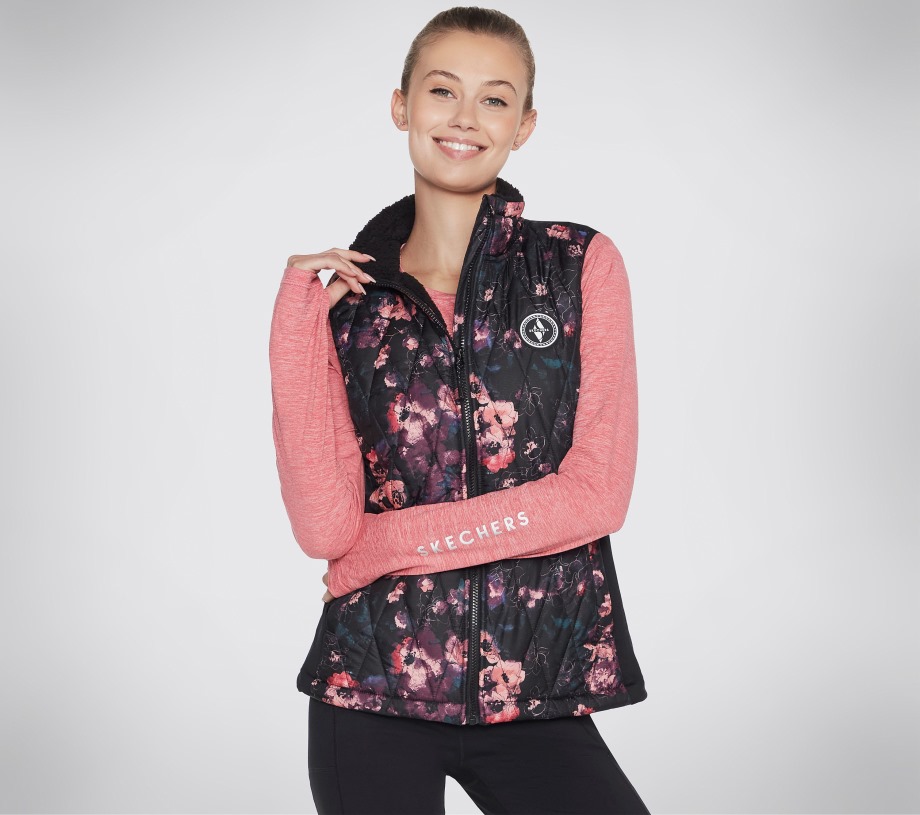Skechers GOWALK Linear Floral Diamond Vest Multi