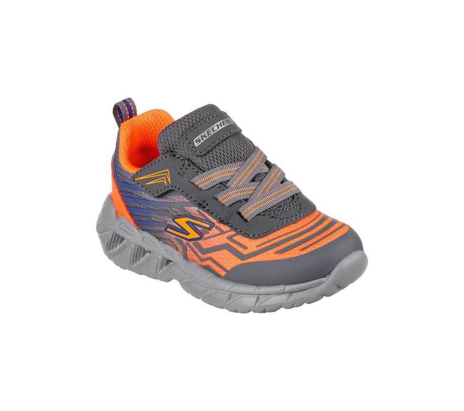 Skechers S-Lights Magna-Lights Maver Charcoal Orange