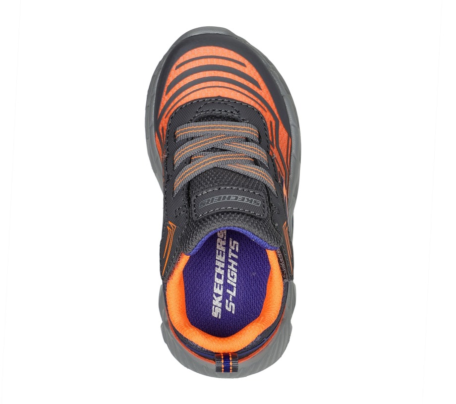Skechers S-Lights Magna-Lights Maver Charcoal Orange