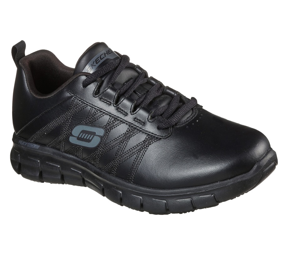 Work Relaxed Fit Sure Track Erath SR Black Skechers