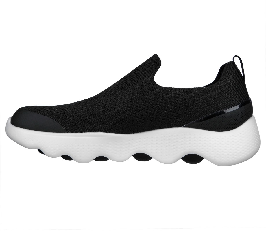 GO WALK Massage Fit Tidal Black White Skechers