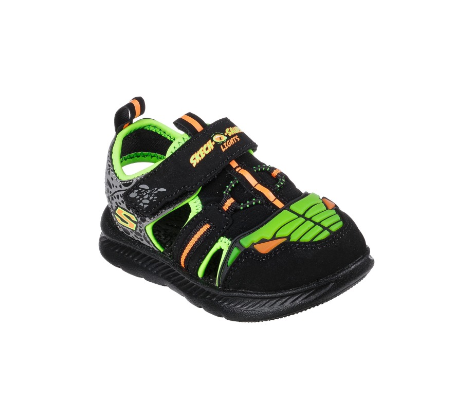 C-Flex Sandal 2.0 Dino-Rays Black Lime Skechers