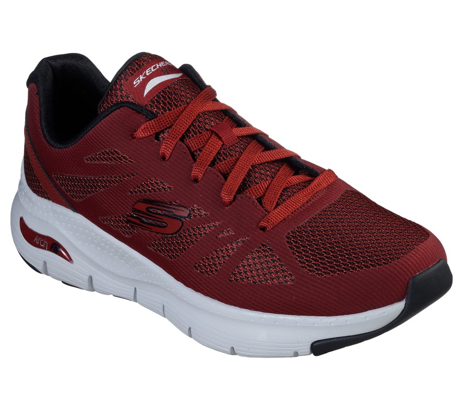 Arch Fit Charge Back Burgundy Skechers