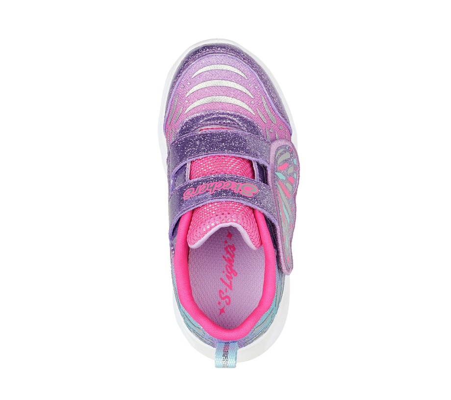 S Lights Twisty Brights Wingin' It Lavender Pink Skechers