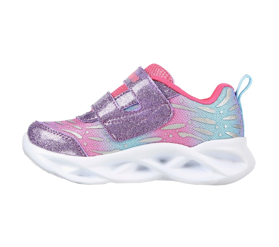 S Lights Twisty Brights Wingin' It Lavender Pink Skechers