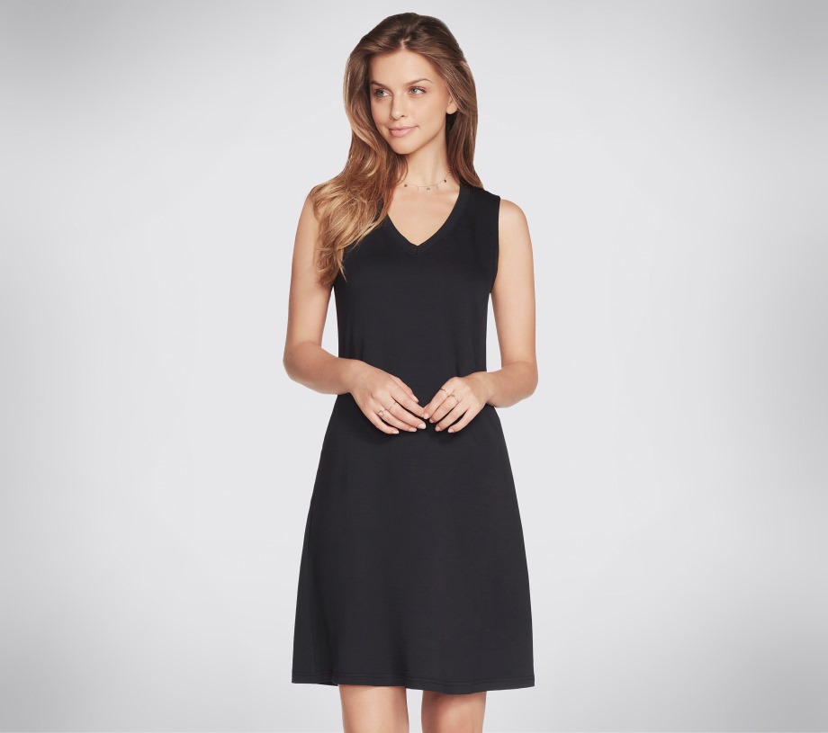 Apparel Day Off V-Neck Dress Black Skechers