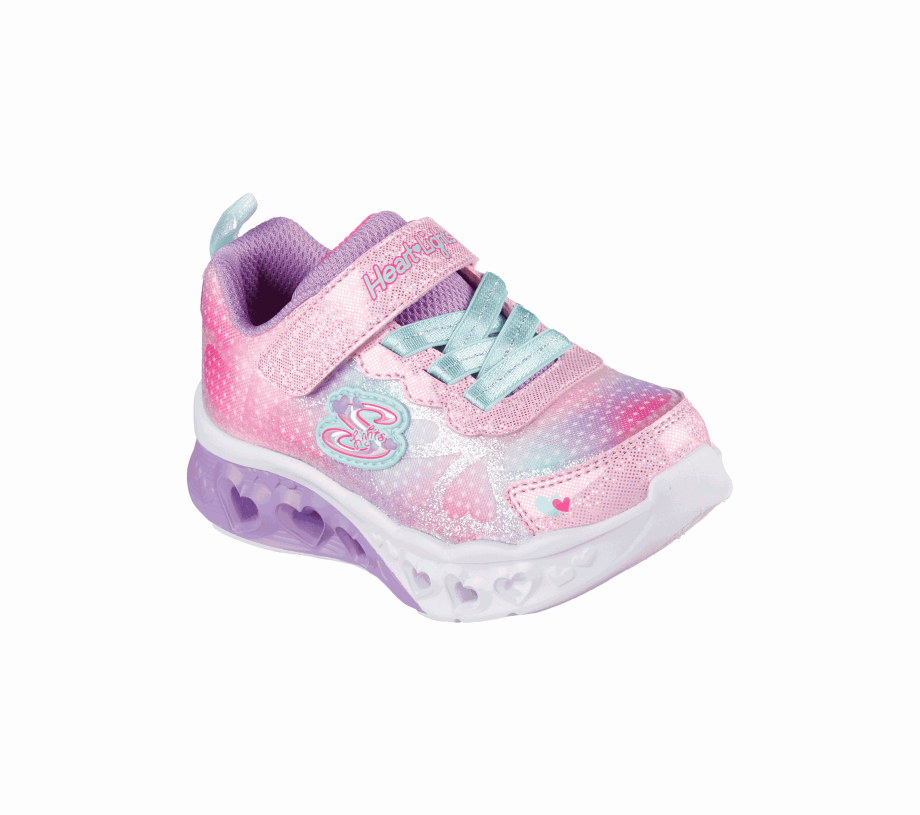 Flutter Heart Lights Simply Love Pink Multi Skechers