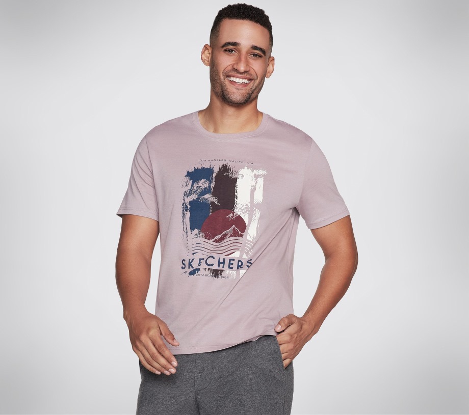 Endeavour Tee Skechers Taupe Lavender