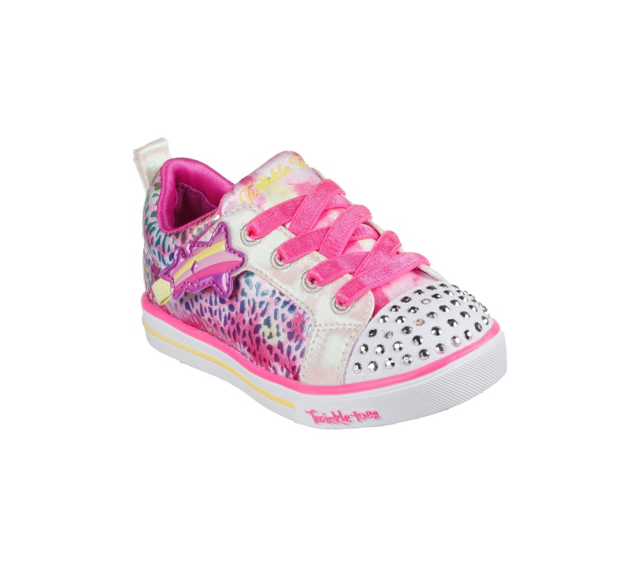 Skechers Twinkle Toes Sparkle Lite Galactic Shines Pink Multi