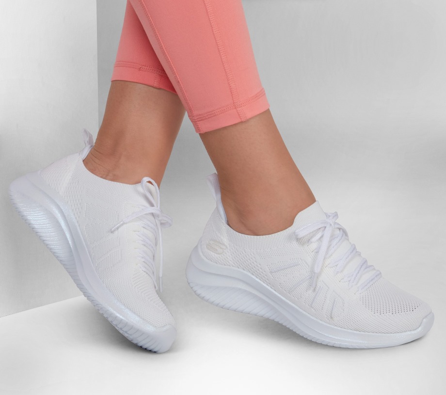 Ultra Flex 3.0 Glowing Sky White Skechers