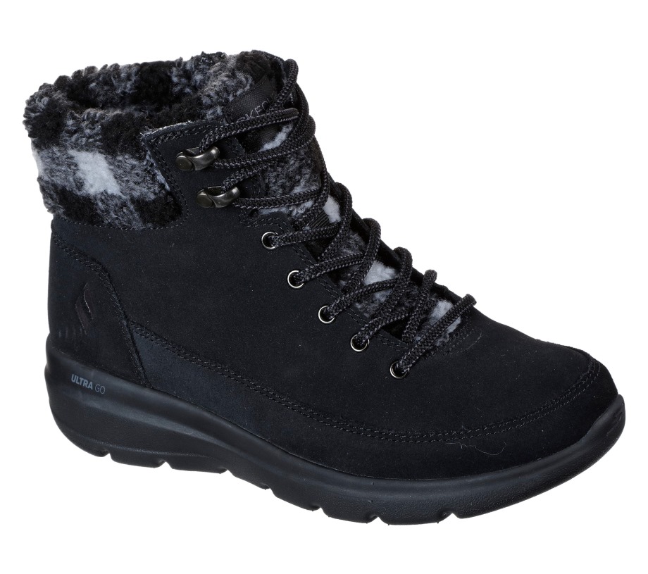 Skechers On the GO Glacial Ultra Timber Black Gray