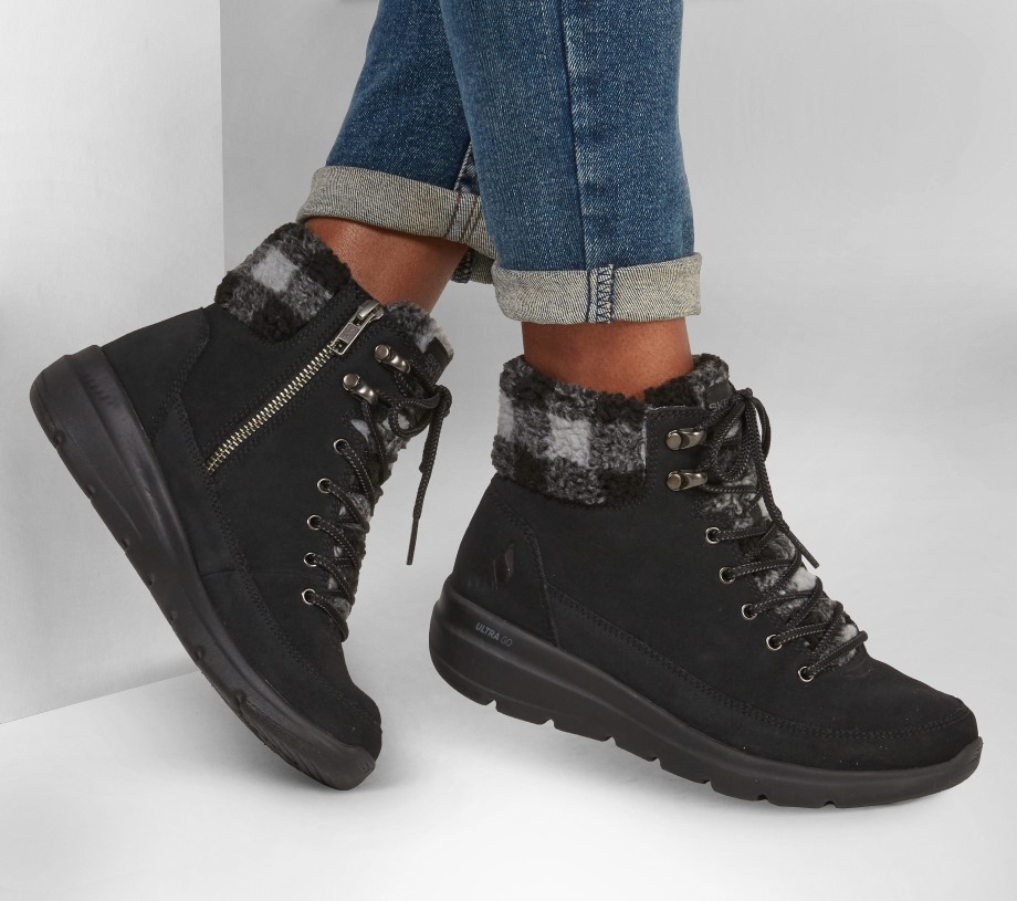Skechers On the GO Glacial Ultra Timber Black Gray