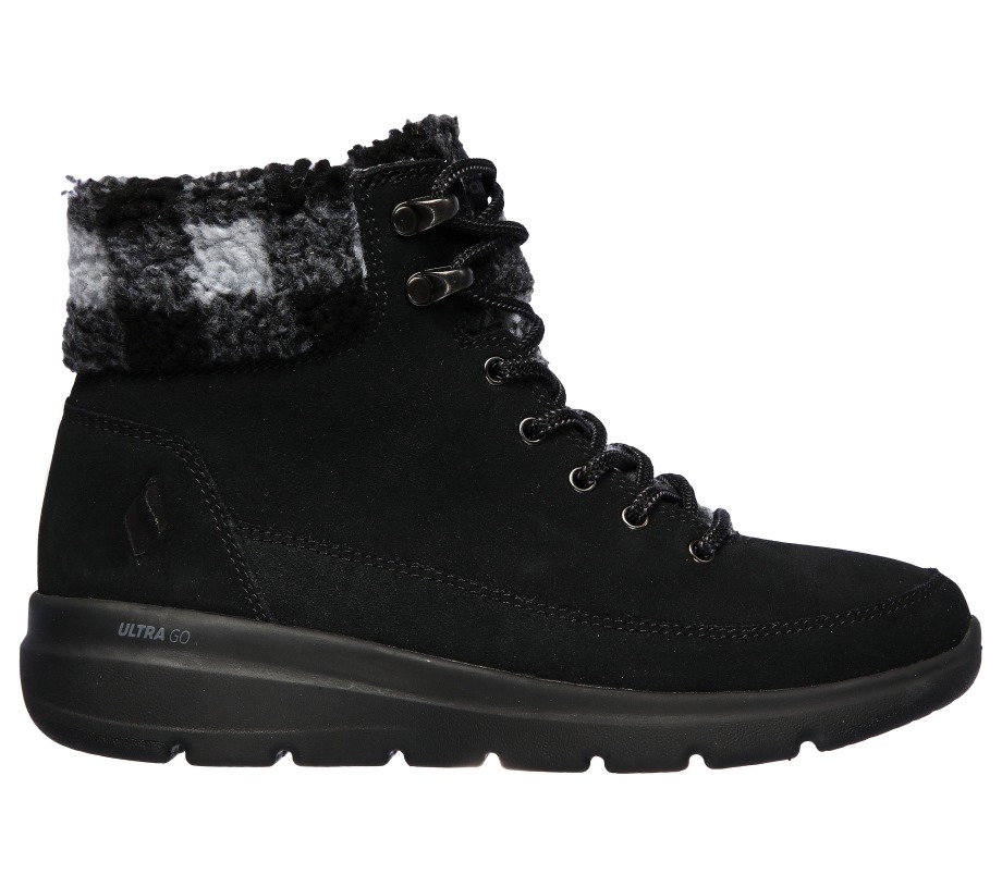 Skechers On the GO Glacial Ultra Timber Black Gray
