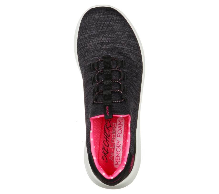 Ultra Flex 2.0 Delightful Spot Black Pink Skechers