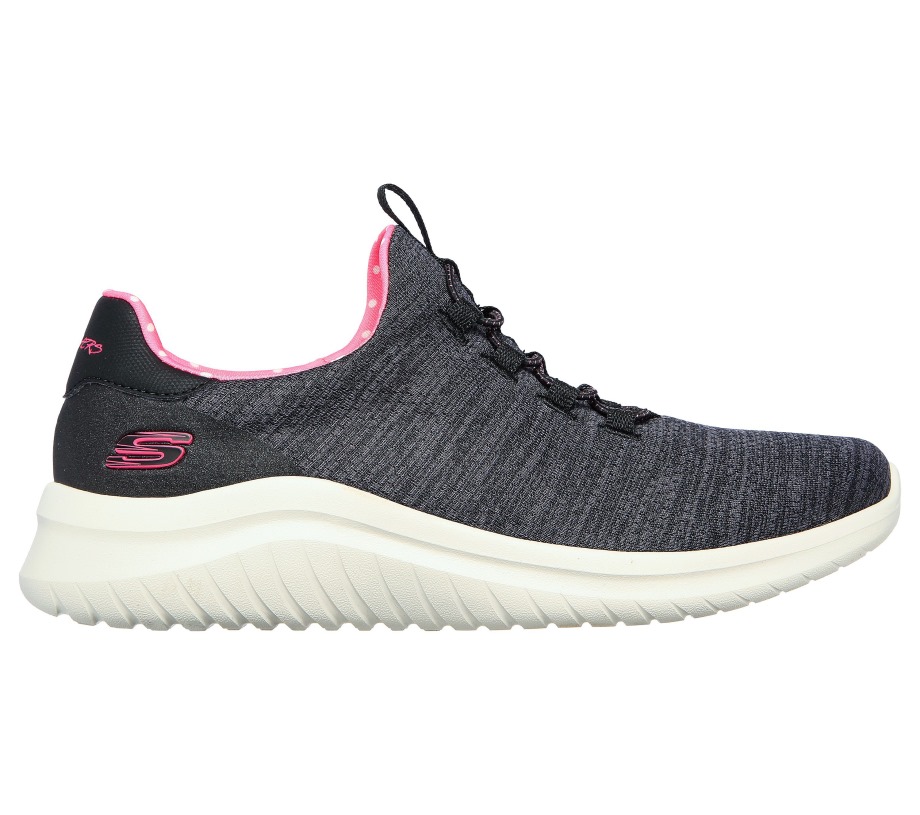 Ultra Flex 2.0 Delightful Spot Black Pink Skechers
