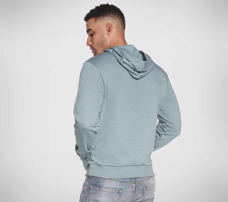 Apparel Heritage Pullover Hoodie Teal Blue Skechers