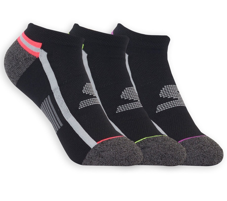 Skechers 3 Pack Extended Terry Ankle Sport Socks Gray