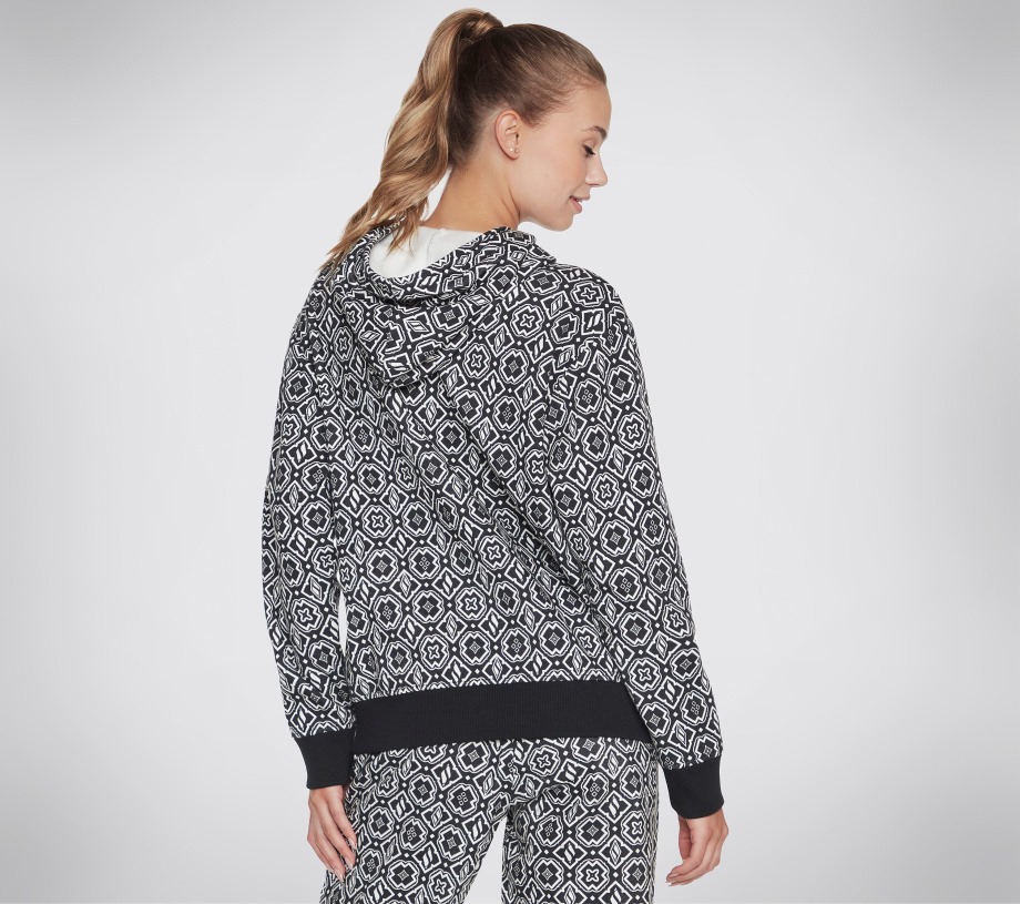 Diamond Legacy Hoodie Skechers Black White