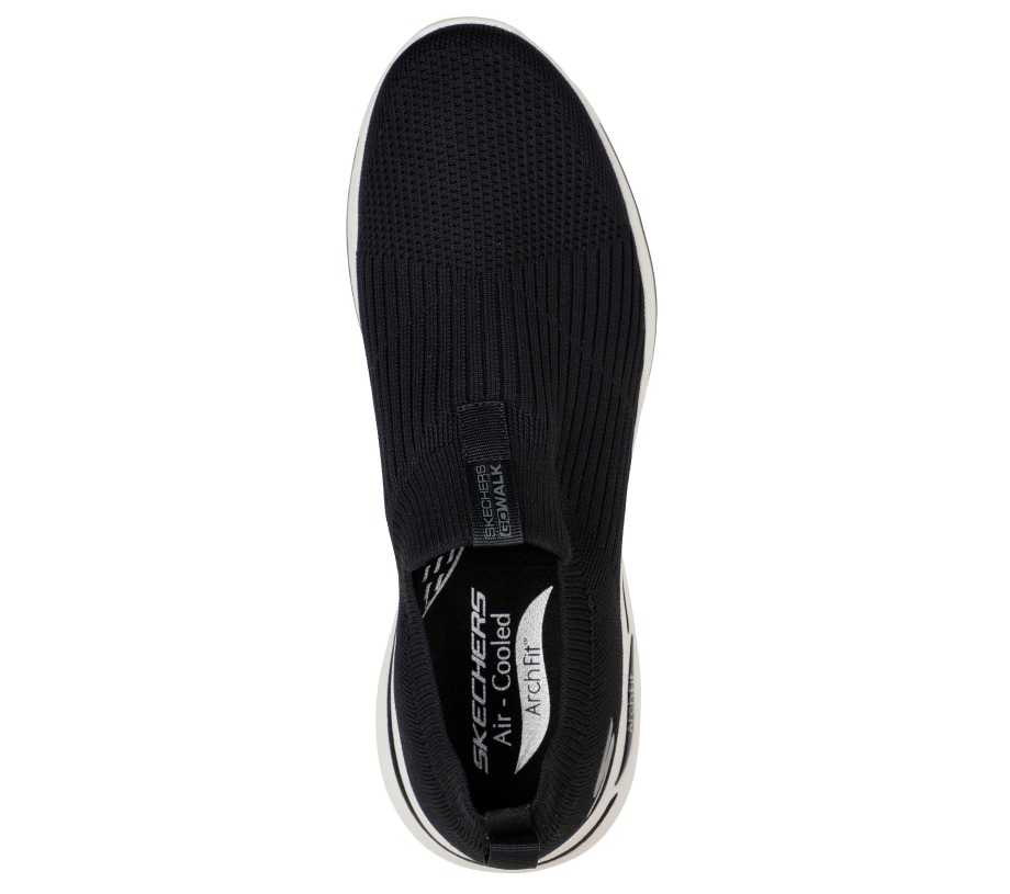 GOwalk Arch Fit Iconic Black White Skechers