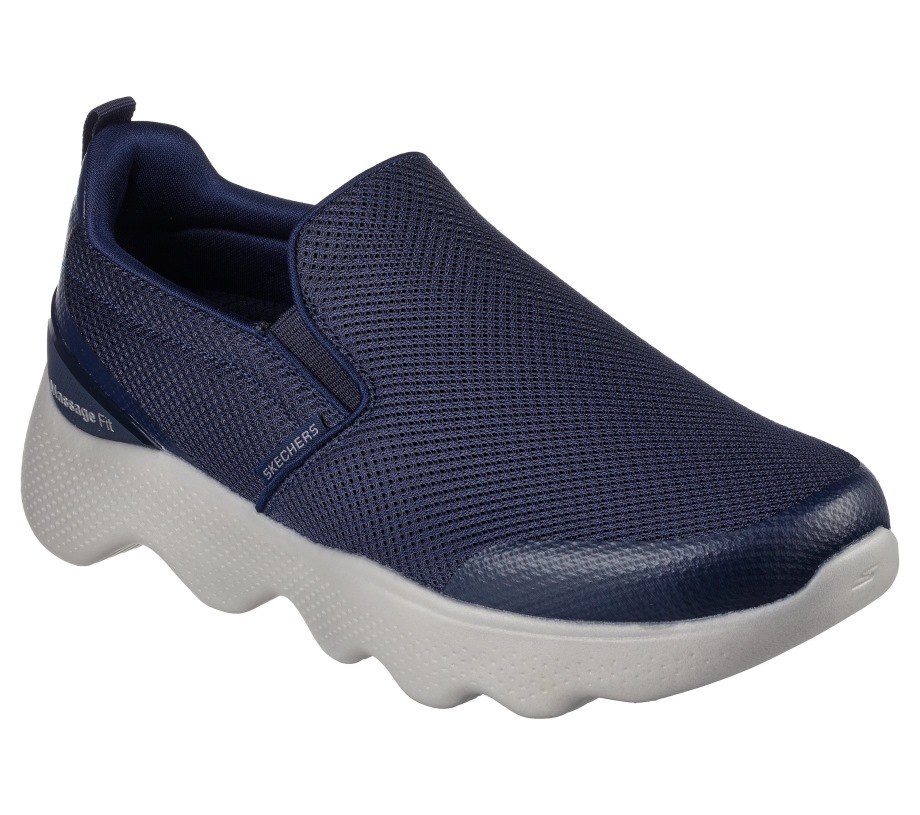 GO WALK Massage Fit Ripple Skechers Navy