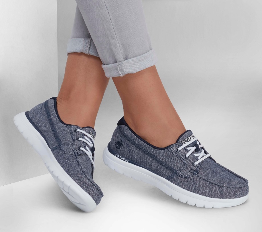 On the GO Flex Ashore Navy Skechers