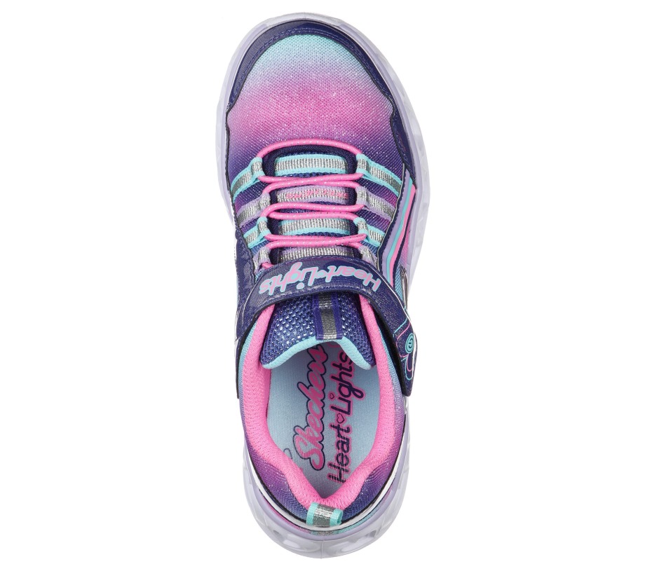 S Lights Heart Lights Rainbow Lux Navy Multi Skechers