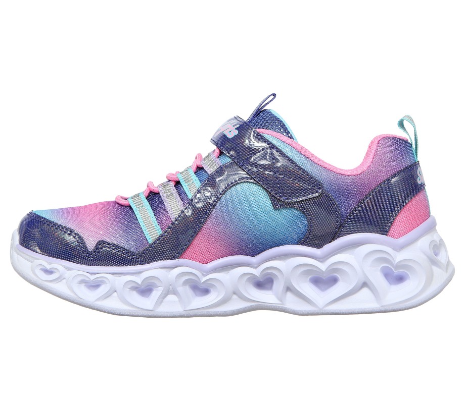 S Lights Heart Lights Rainbow Lux Navy Multi Skechers