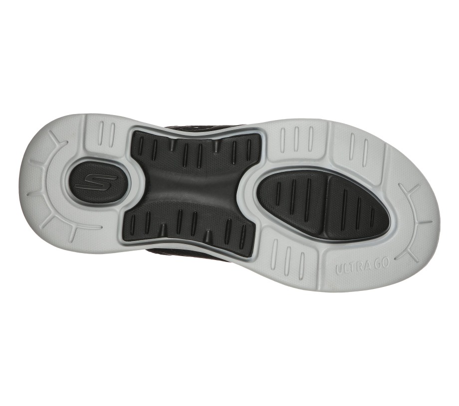 Skechers GOwalk Arch Fit Sandal Black Gray