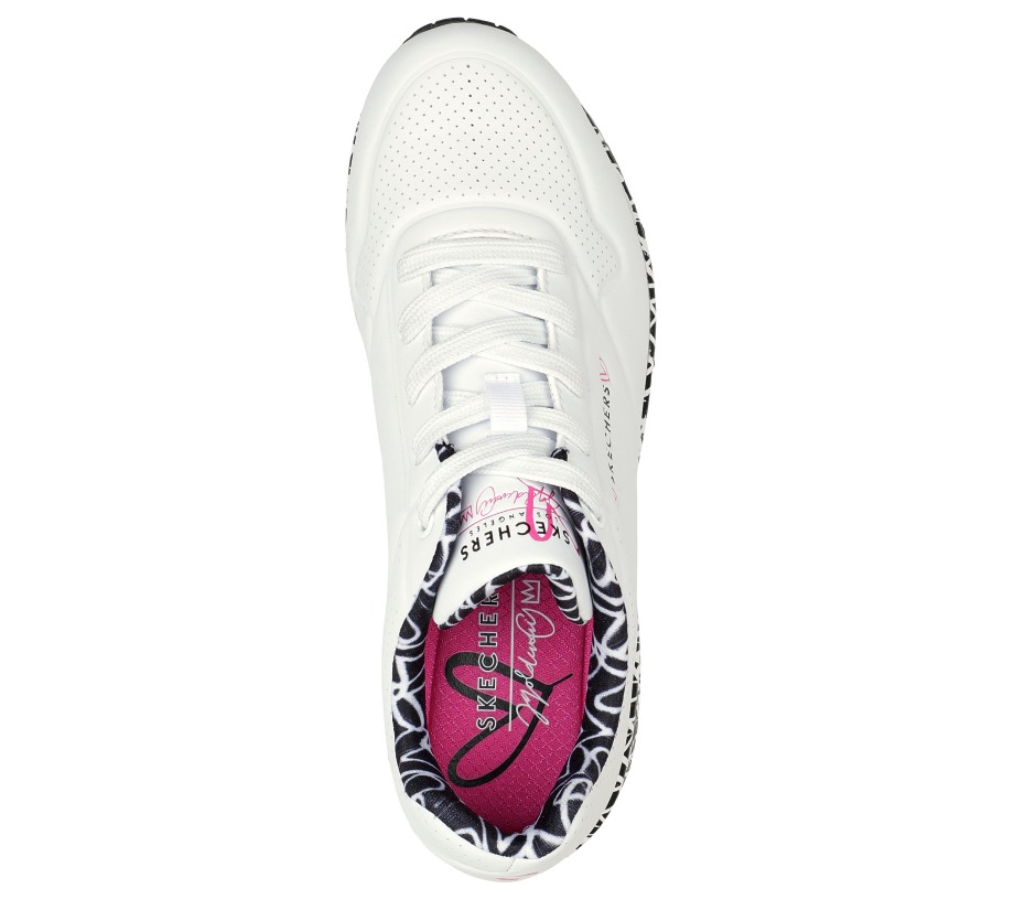 Skechers x JGoldcrown Uno Loving Love White Black