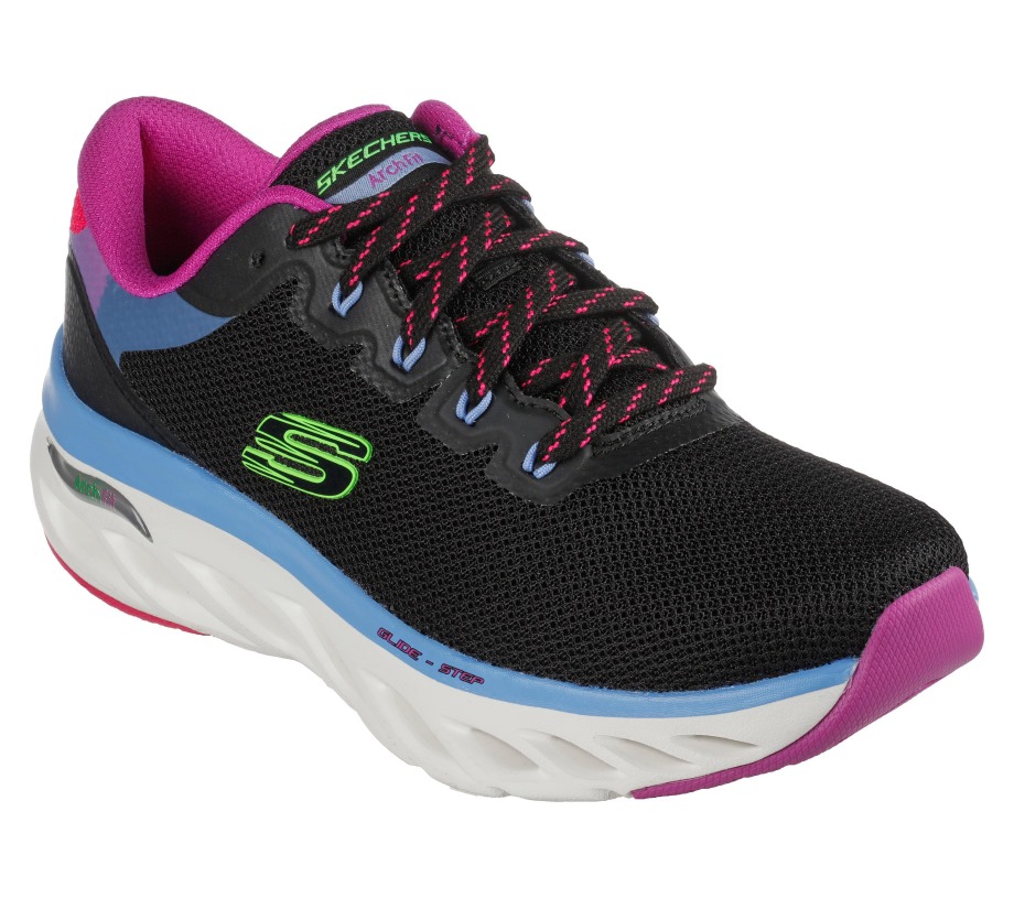 Skechers Arch Fit Glide-Step Highlighter Black Multi