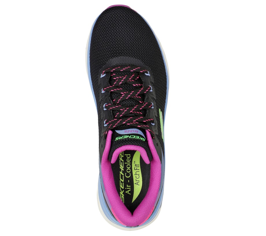 Skechers Arch Fit Glide-Step Highlighter Black Multi
