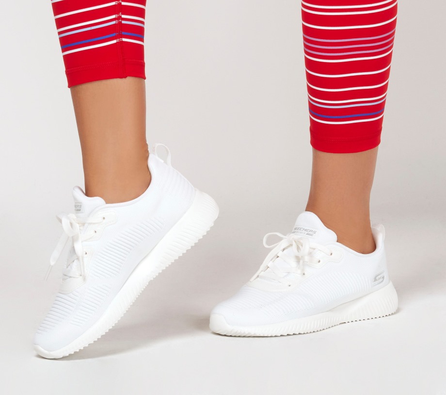Skechers BOBS Sport Squad Tough Talk White