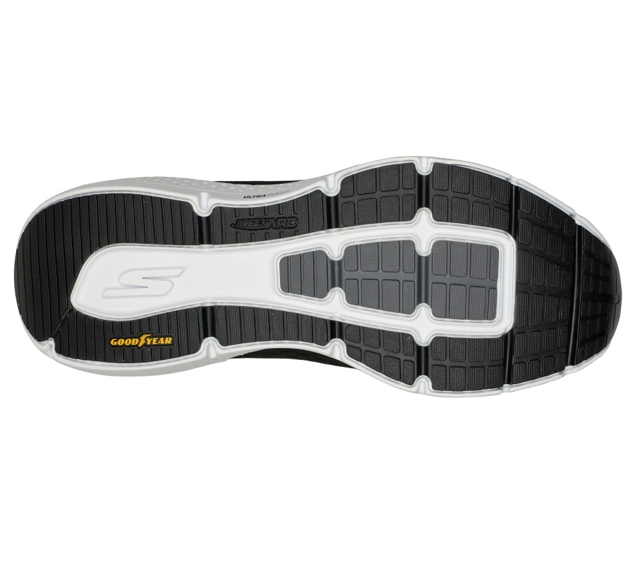 GO RUN Pure 3 Skechers Black White