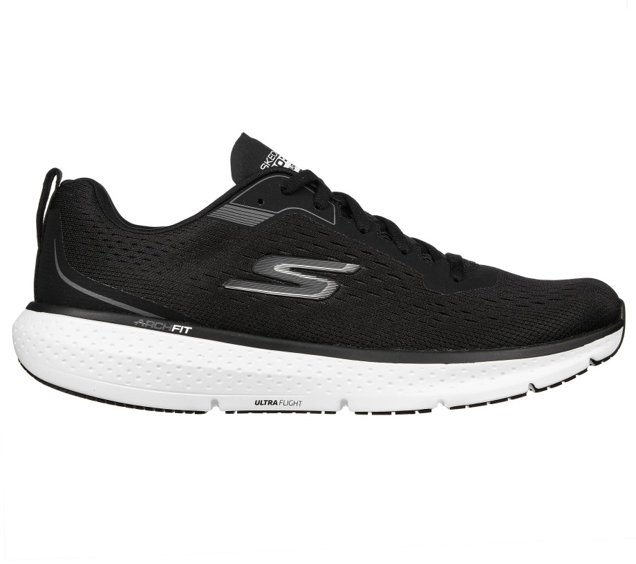 GO RUN Pure 3 Skechers Black White