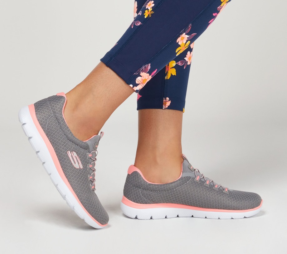 Summits Skechers Gray Pink