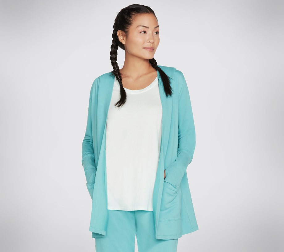 Apparel Everyday Belted Hoodigan Skechers Turquoise