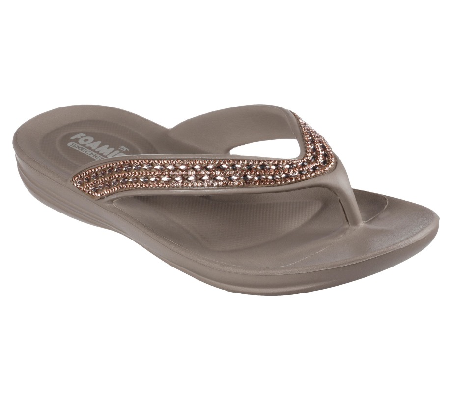 Foamies Glitzy Taupe Skechers