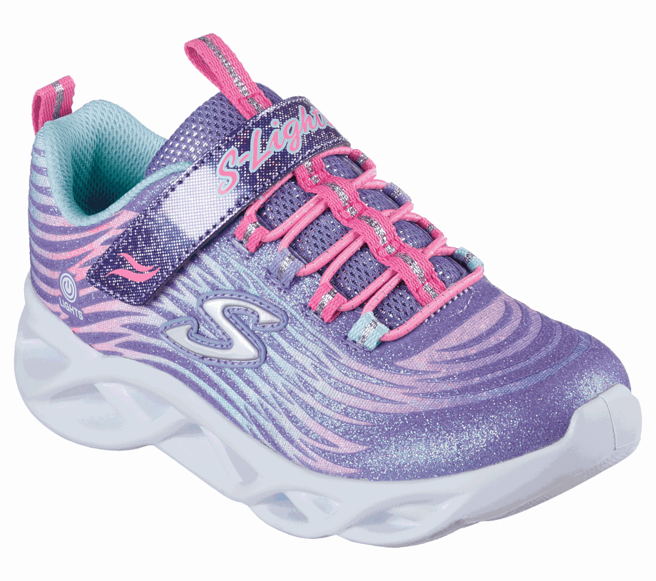 Skechers S Lights Twisty Brights Mystical Bliss Lavender Multi
