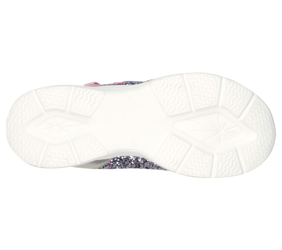 S Lights Glimmer Kicks Starlet Shine Skechers Silver Pink