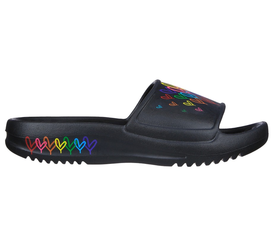 JGoldcrown Foamies In Love with Love Black Multi Skechers