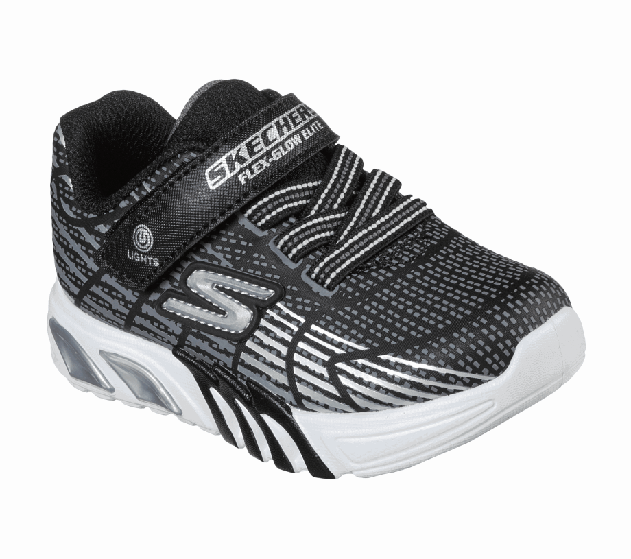 S Lights Flex-Glow Elite Black Gray Skechers