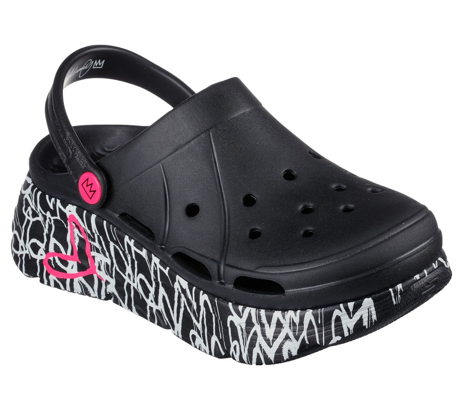 Skechers JGoldcrown Foamies Max Cushioning Love True Black