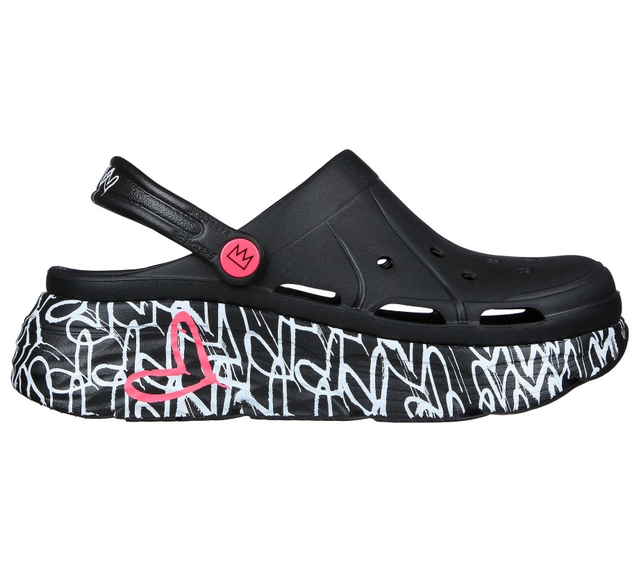 Skechers JGoldcrown Foamies Max Cushioning Love True Black