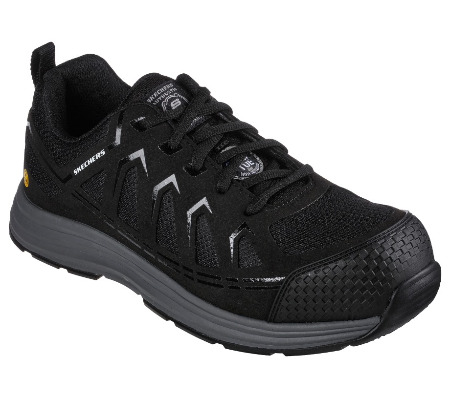 Work Malad II Comp Toe Skechers Black