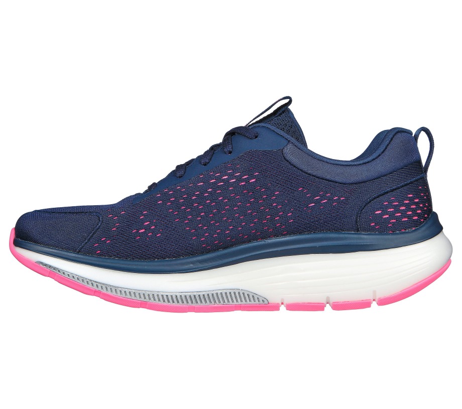 GO WALK Workout Walker Outpace Navy Hot Pink Skechers