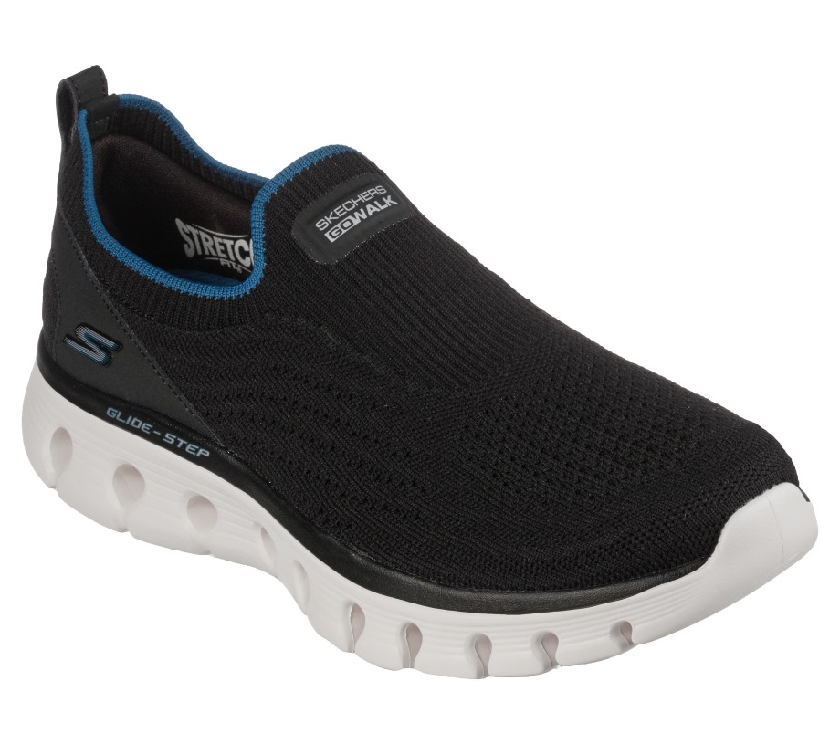 GO WALK Glide-Step Flex Dazzling Joy Black Blue Skechers