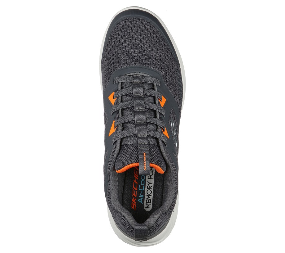 Bounder High Degree Charcoal Orange Skechers