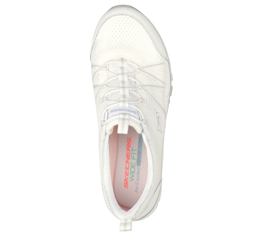 Skechers Gratis Sport White Silver
