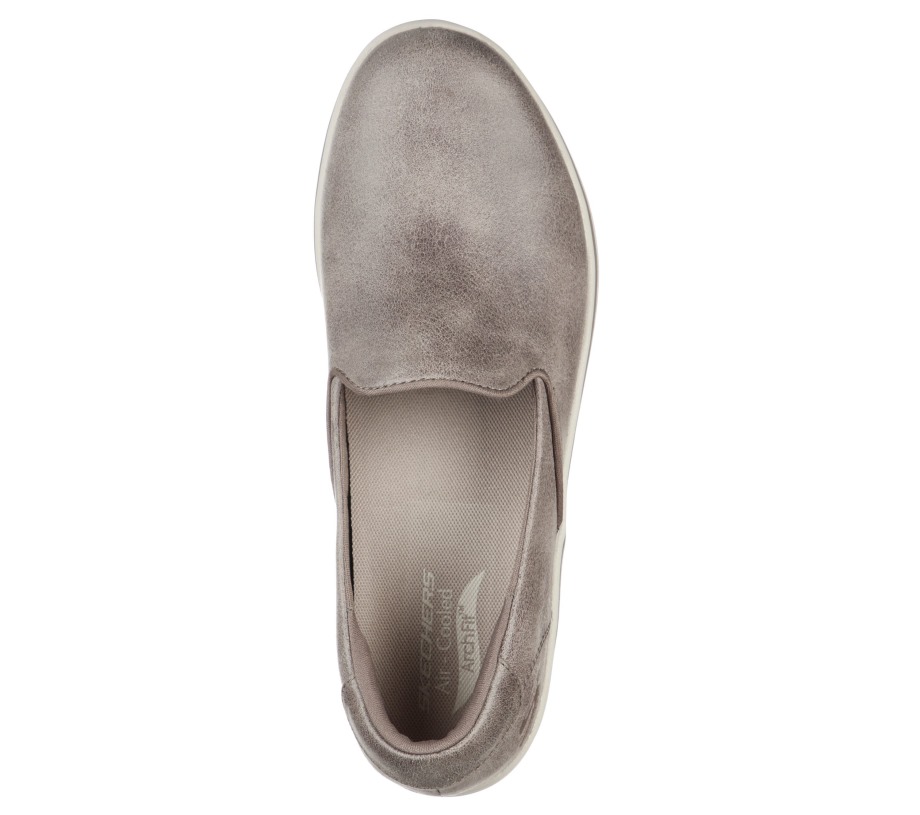 Arch Fit Uplift To The Beat Dark Taupe Skechers